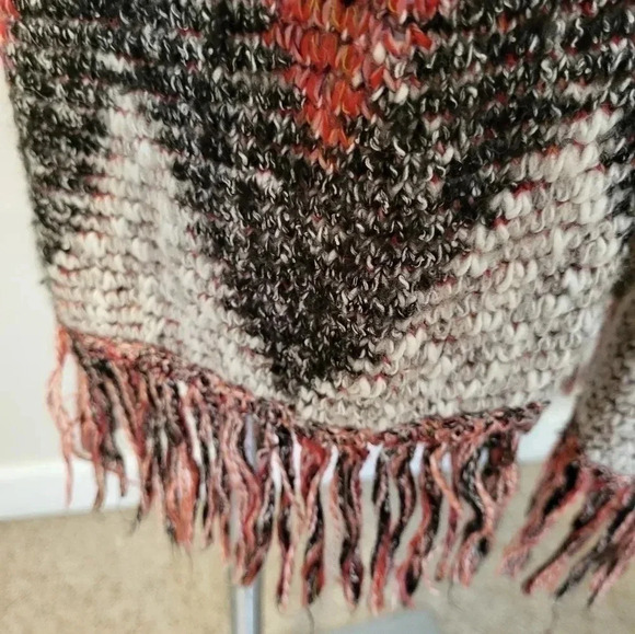 Lucky Brand Aztec Tribal Print Open Front Sweater Cardigan(M) - Picture 5 of 6